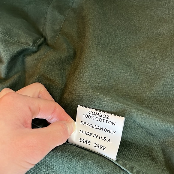 Women's Green Utility Jacket with Leopard faux fur - Picture 7 of 8